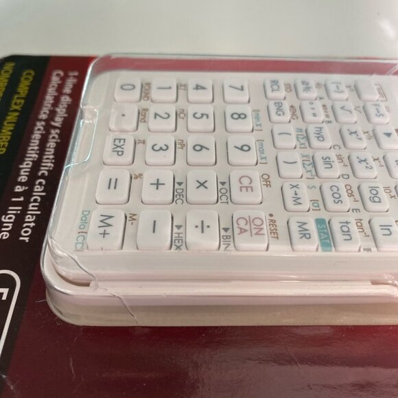 NEW Canon 1 Line Display Scientific Calculator F-605 White - Picture 3 of 3
